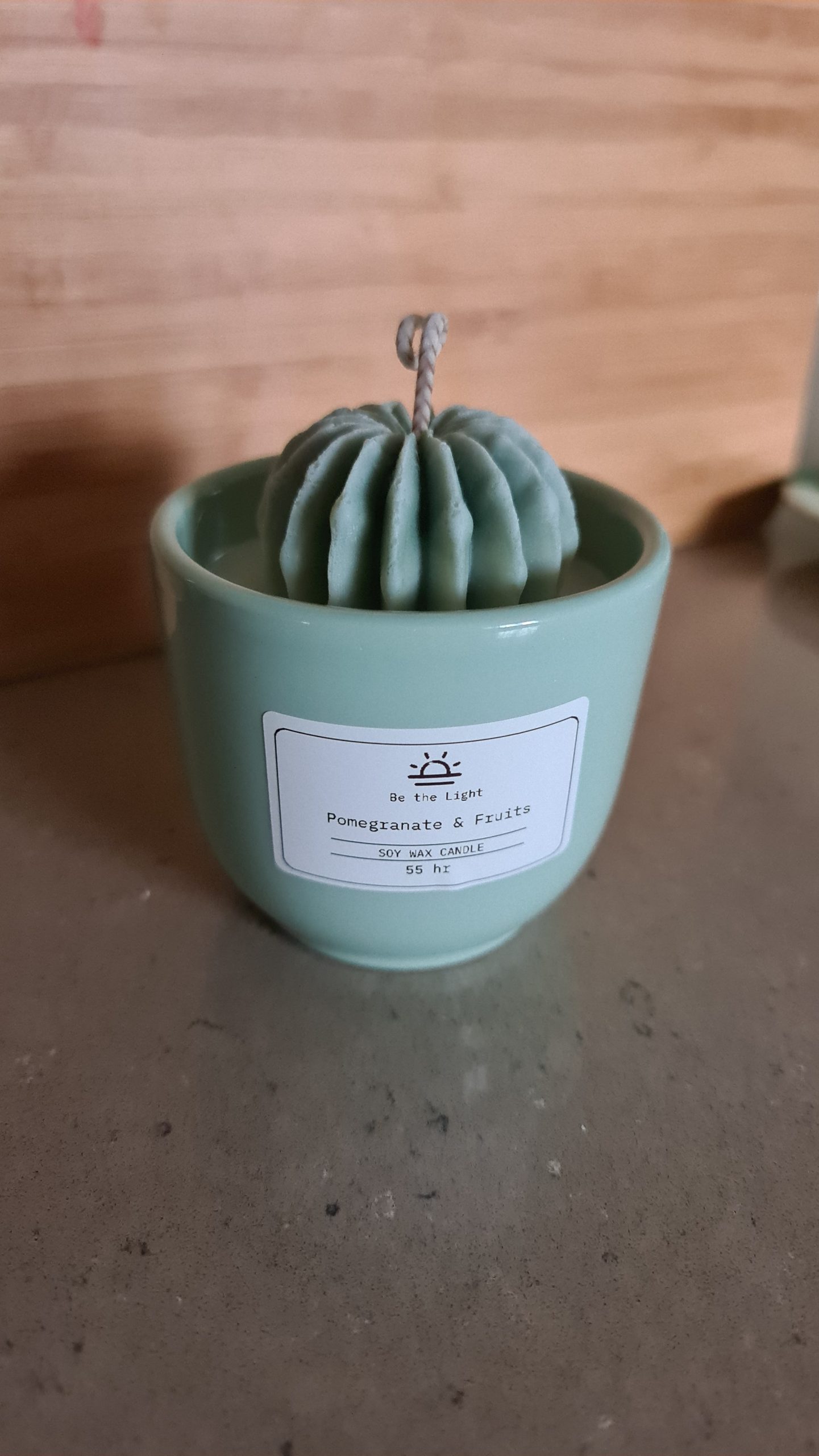 Succulent Green ceramic (Pomegranate & Fruits)