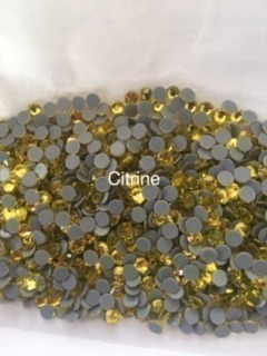 Rhinestone Citrine Colour Flatback hotfix SS20 (144) per pack