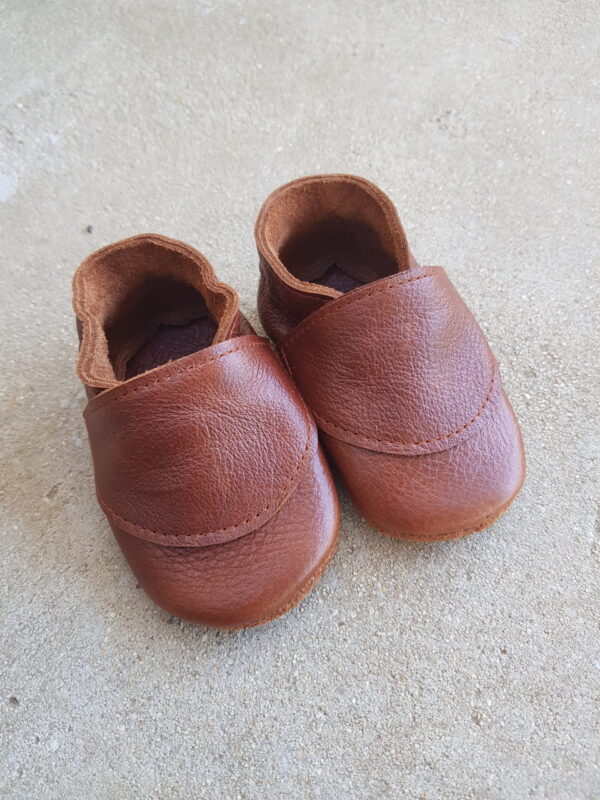 Plain Leather Baby Moccasins