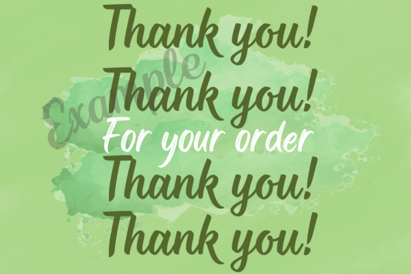 Thank you Card - Serene Green