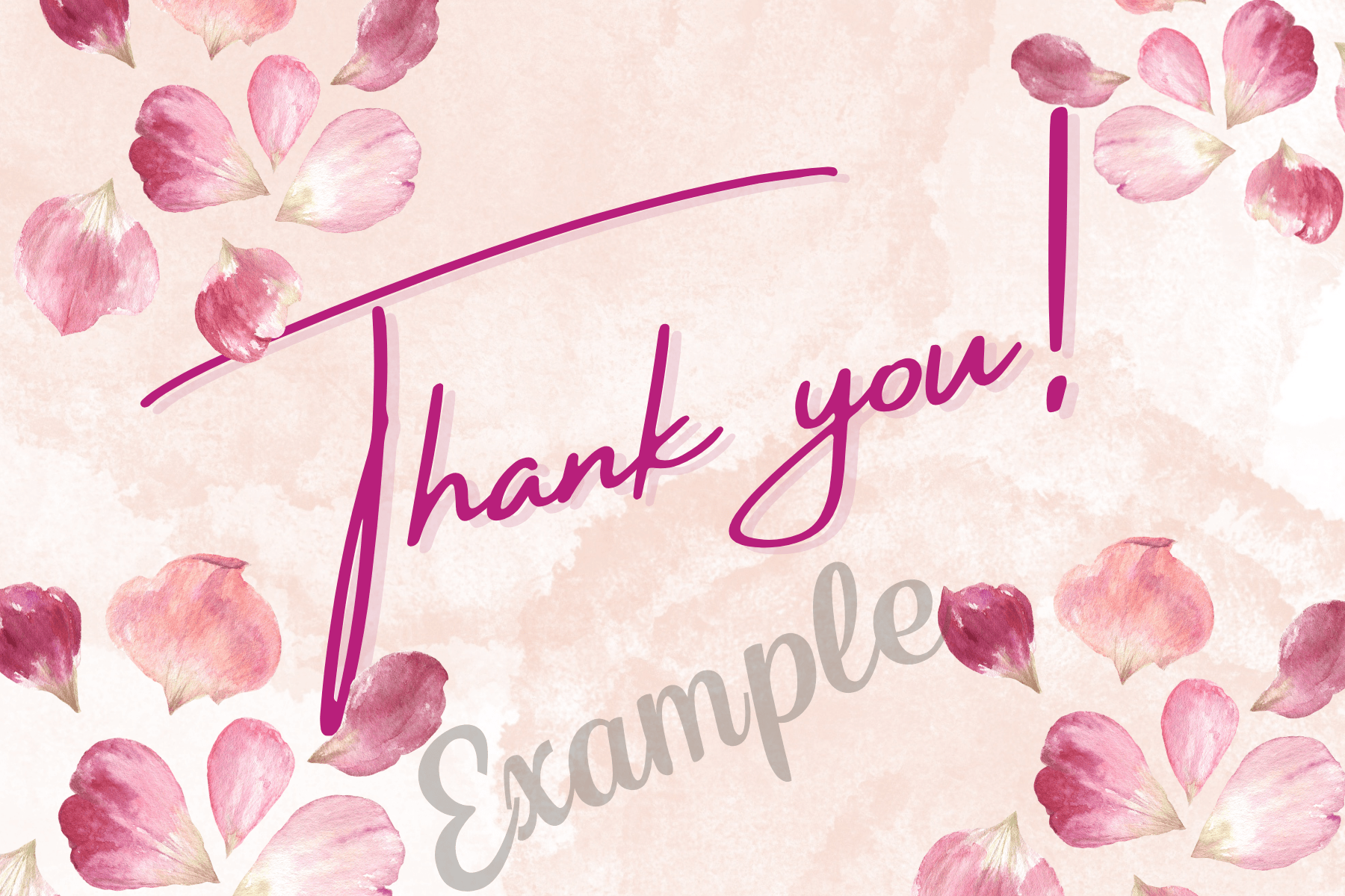 Thank you Card - Serene Purple Petals