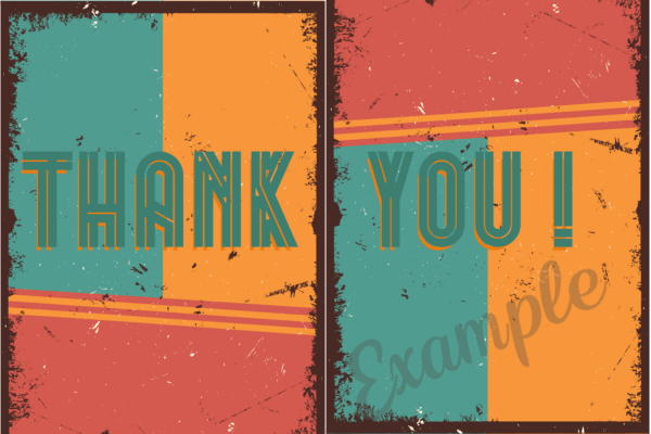 Thank you Card - Retro 2