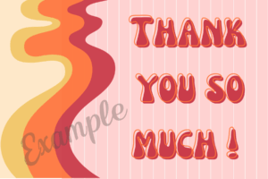 Thank you Card - Retro 5
