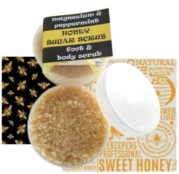 SUGAR SCRUB PEPPERMINT HONEY SUGAR SCRUB
