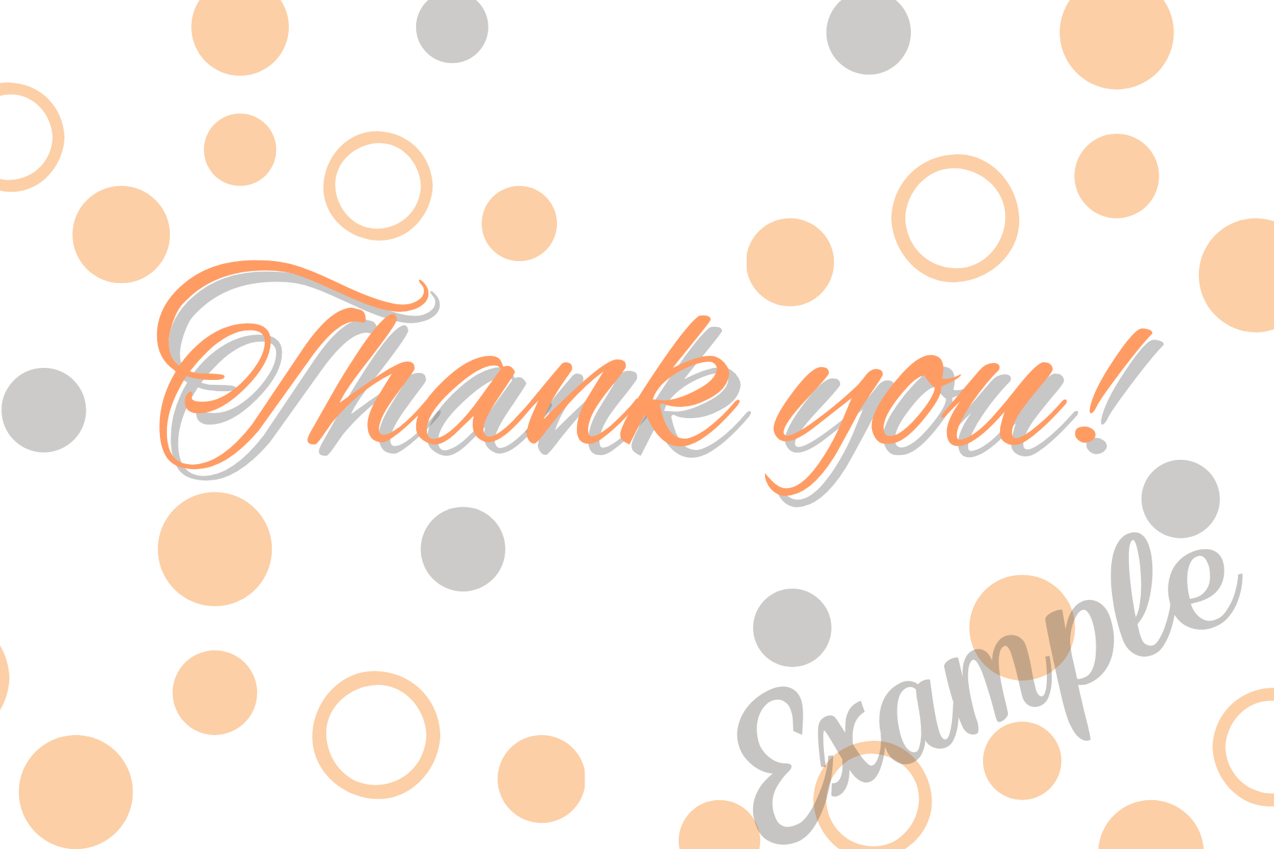 Thank you Card - Fantastic Orange