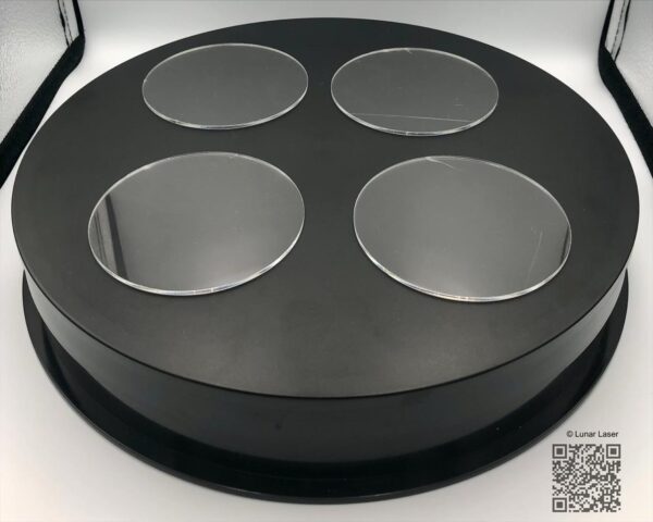 100x100x2mm Clear Round Acrylic Coasters