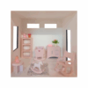 Dollhouse Baby Furniture Pink Wooden Dollhouse 3 Storey (furniture optional)