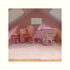 Doll House Baby Room View 1 Dollhouse Large Pink and Teal